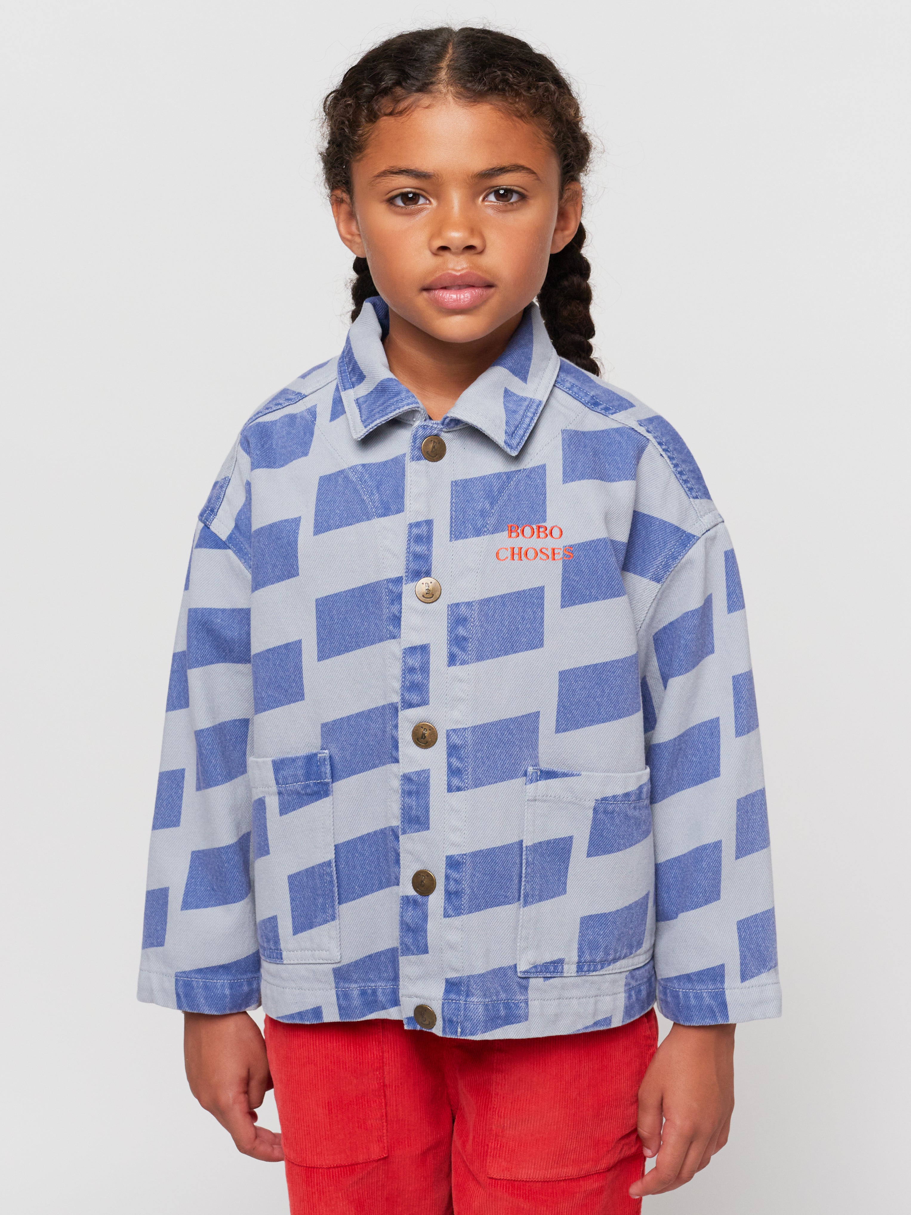 Checkered Print Denim Jacket – Gabby & Jax: Simple Southern Couture